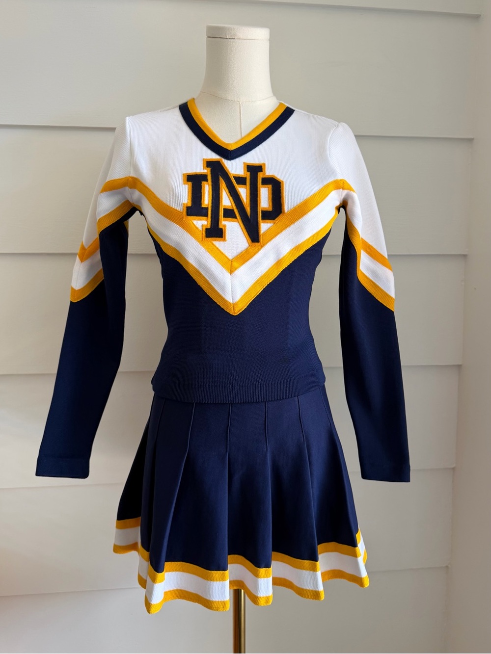 Cheerleading Uniform Set Notre Dame Knights 3-Piece Broadway Supply made in USA - Picture 4 of 8